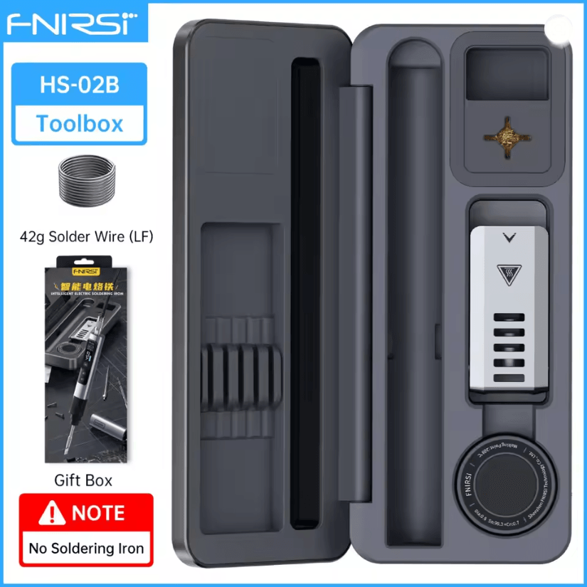 FNIRSI HS02 Smart Soldering Iron 100W with Adjustable Temperature and PD QC Fast Charging