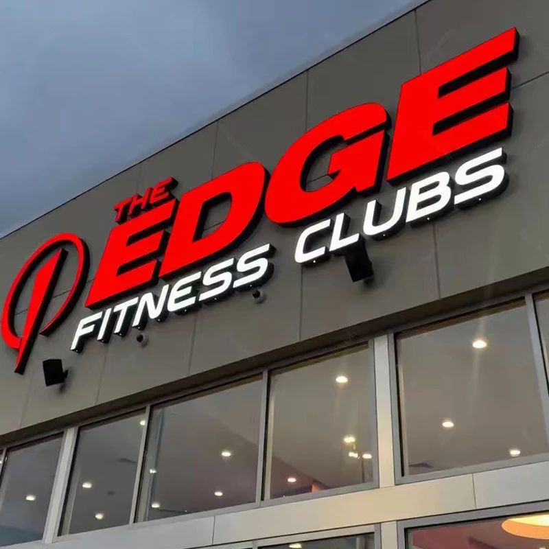 Custom Backlit Metal Logo Sign – Waterproof LED Business Wall Sign for Salon, Clinic & Auto Shop Branding