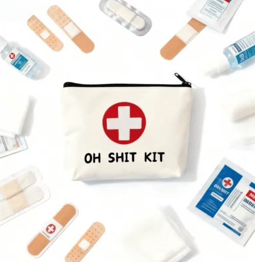 Canvas OH SHIT KIT Emergency First Aid and Travel Pouch