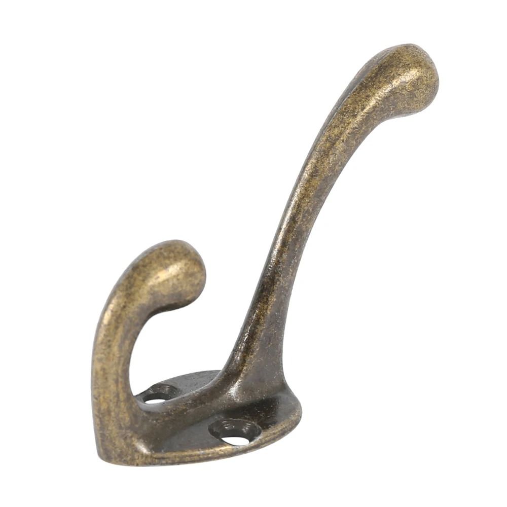 10/20 Pcs Wall Mounted Dual Coat Hooks - Bronze Vintage Style