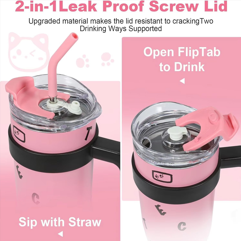 Stainless Steel Vacuum Insulated Water Cup, Large Capacity Insulated Bottle for Travel, Car, and Picnic