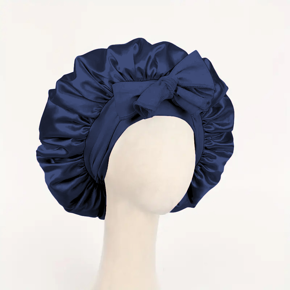Adjustable Satin Sleep Hair Bonnet Premium Satin Hair Protection Cap