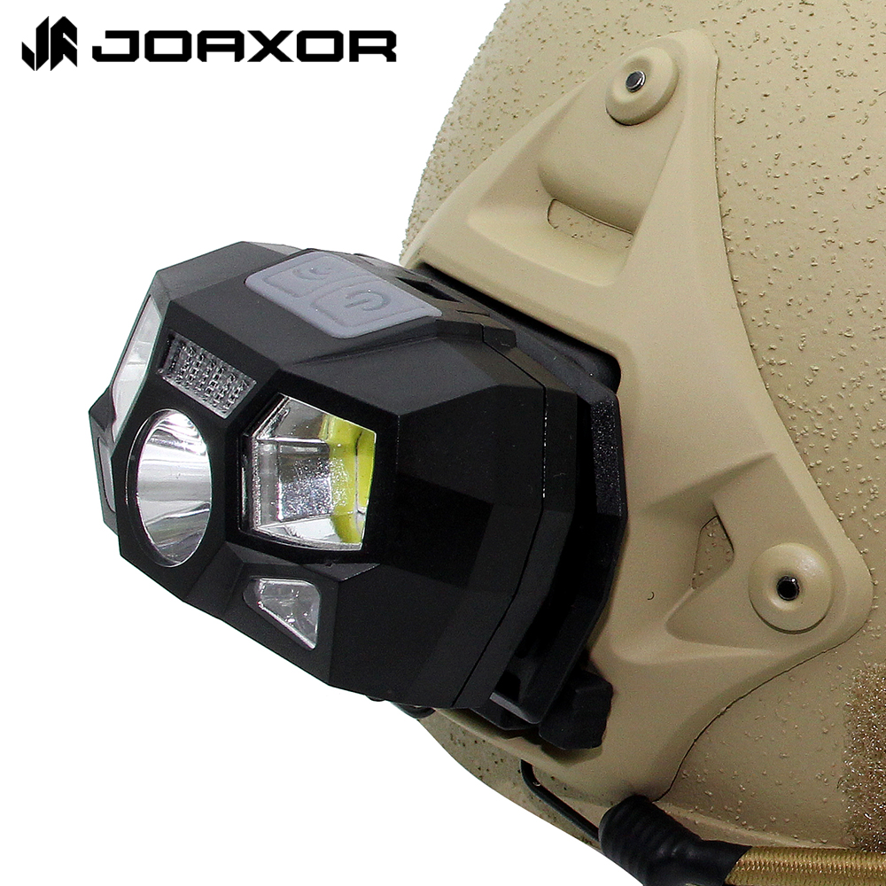 Tactical Helmet Light Headlamp USB Charging Waterproof Light for Hunting and Fishing