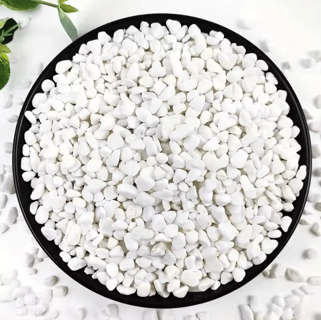 Natural Crystal Pebble Gravel – Polished Aquarium Stones for Plants & Home Decor