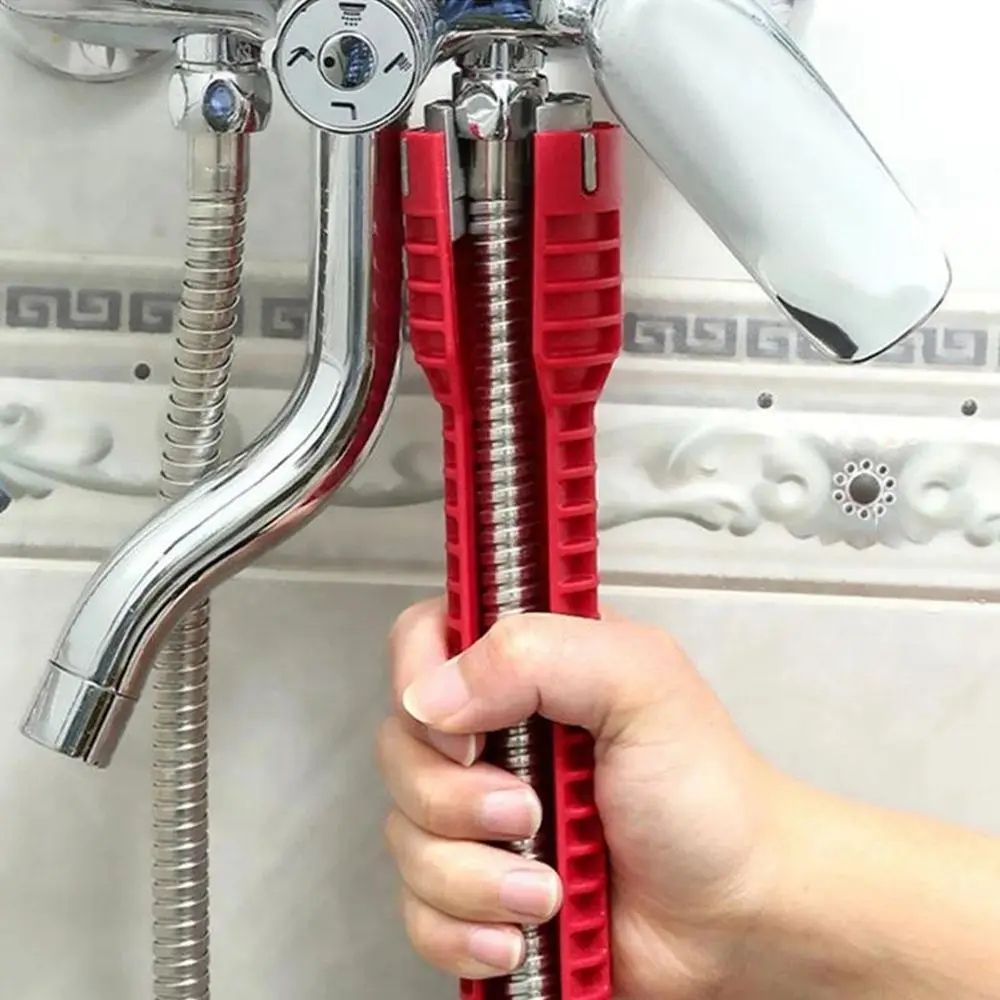 Ultimate Sink Faucet Wrench & Multi-Functional Wrench Plumbing Tool - 14-in-1 Double-Head Repair Set
