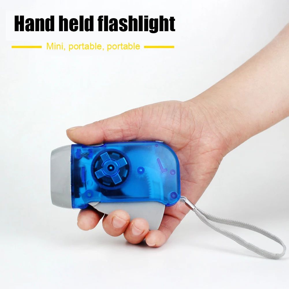 Hand Press Dynamo LED Emergency Flashlight