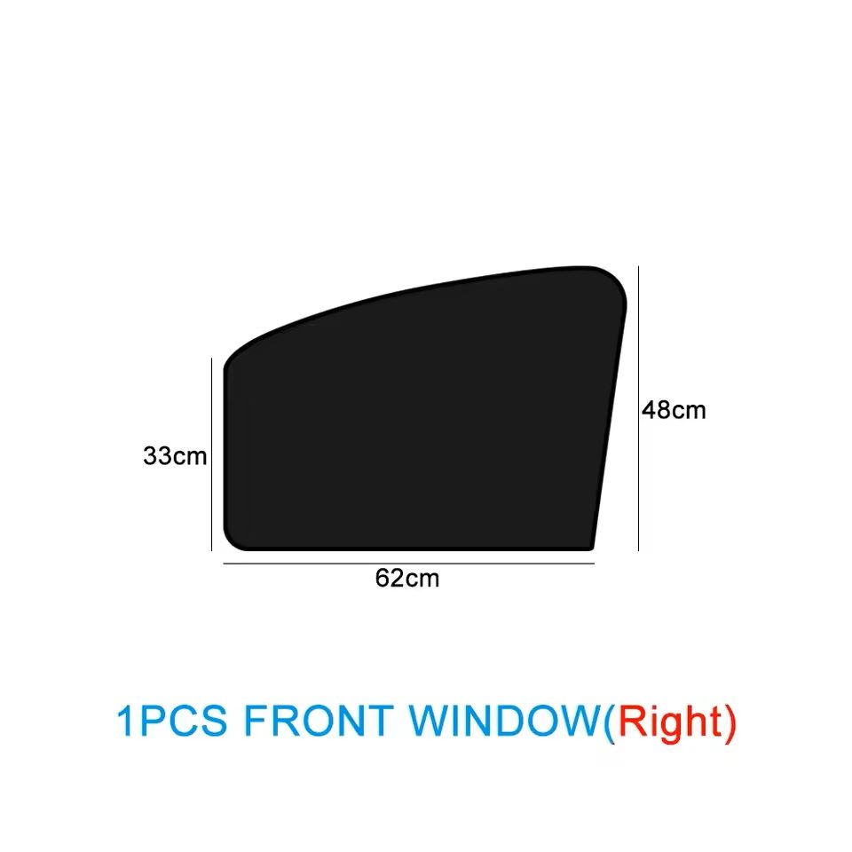 Magnetic Car Sunshade UV-Blocking Window Curtain with Double-Sided Protection for Cars & SUVs