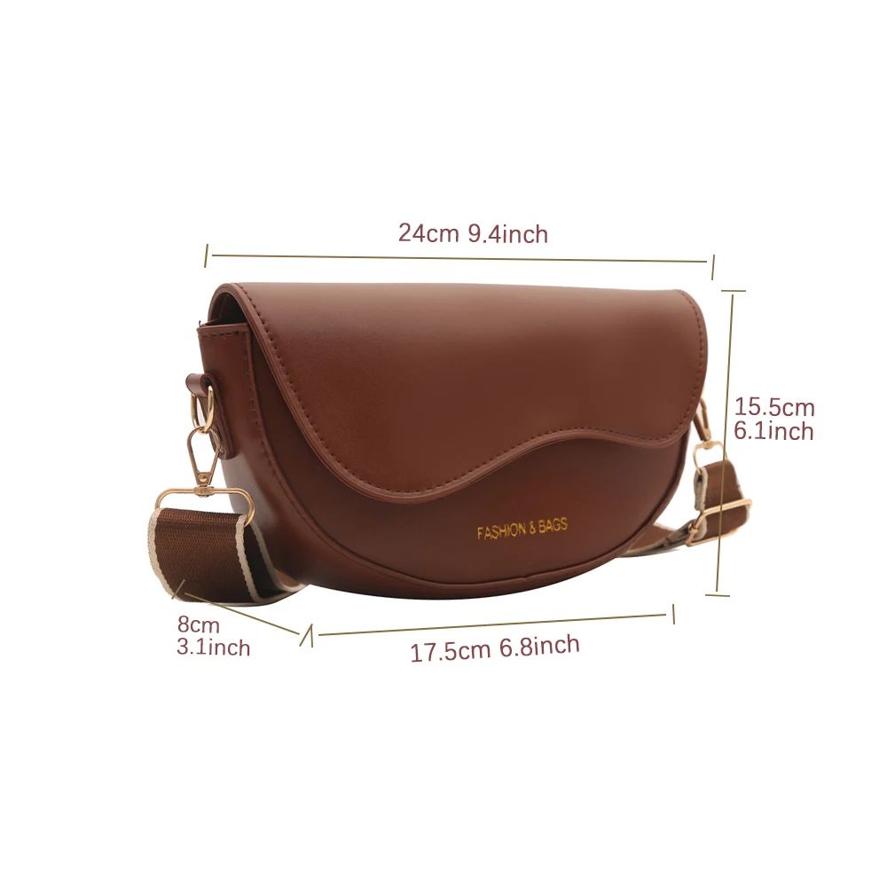 Vintage Saddle Crossbody Shoulder Bag