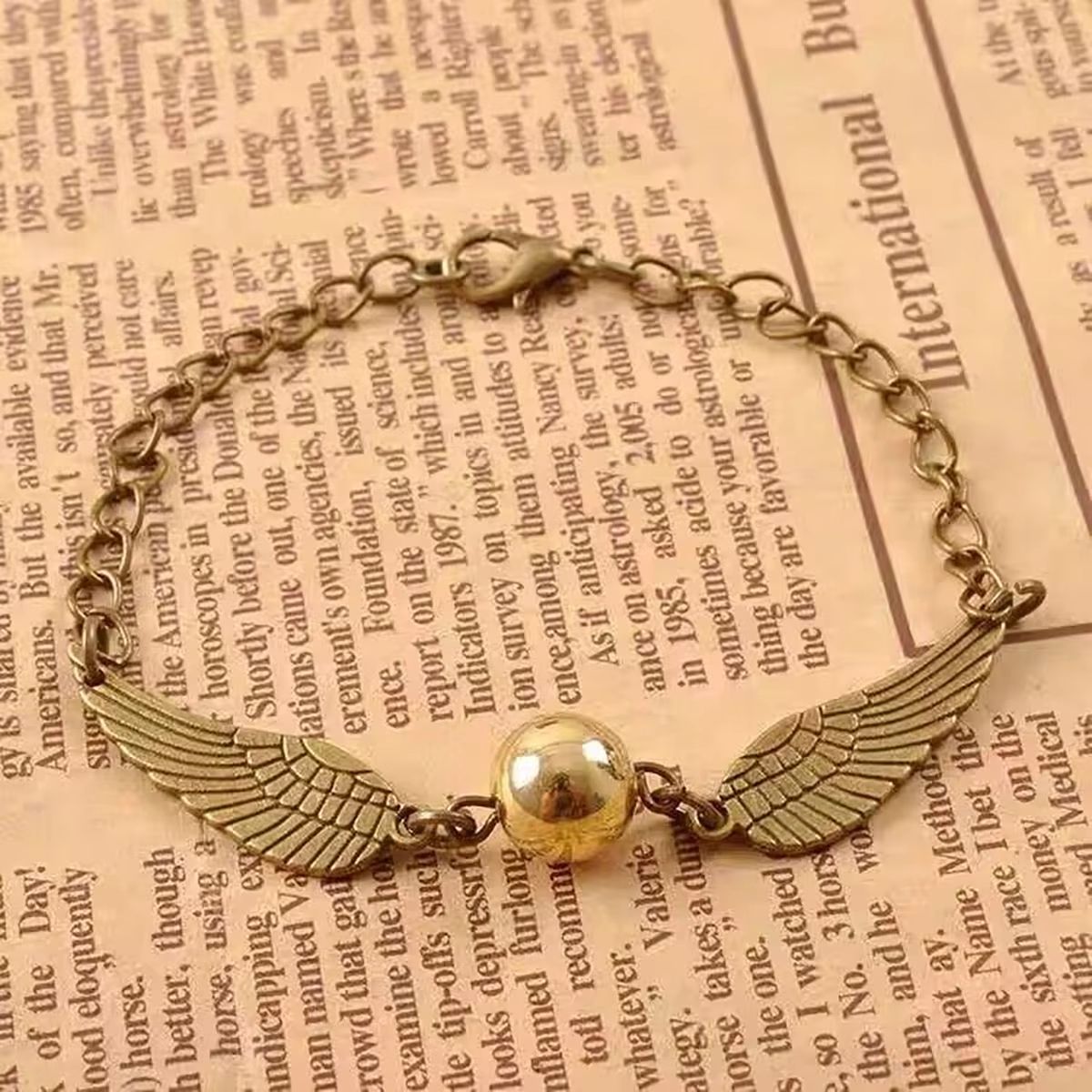 Golden Snitch Multi Wings Owl Bracelet Potter Inspired Layer Bracelet For Wizard Fans Gifts