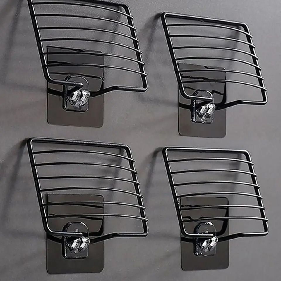 Stainless Steel Wall Mounted Soap Holder Self Adhesive Sponge Dish