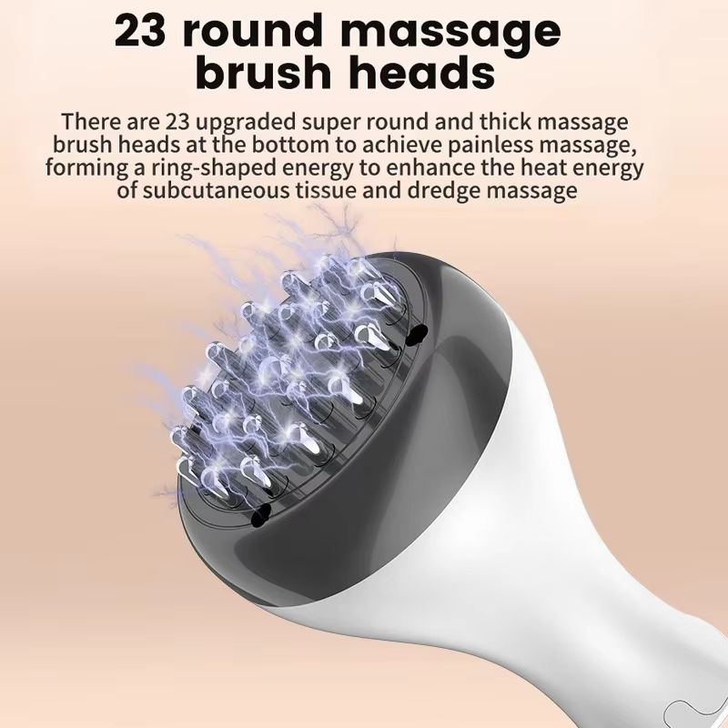 Electric Meridian Gua Sha Body Massager with Microcurrent, Vibrate & Hot Compress Therapy