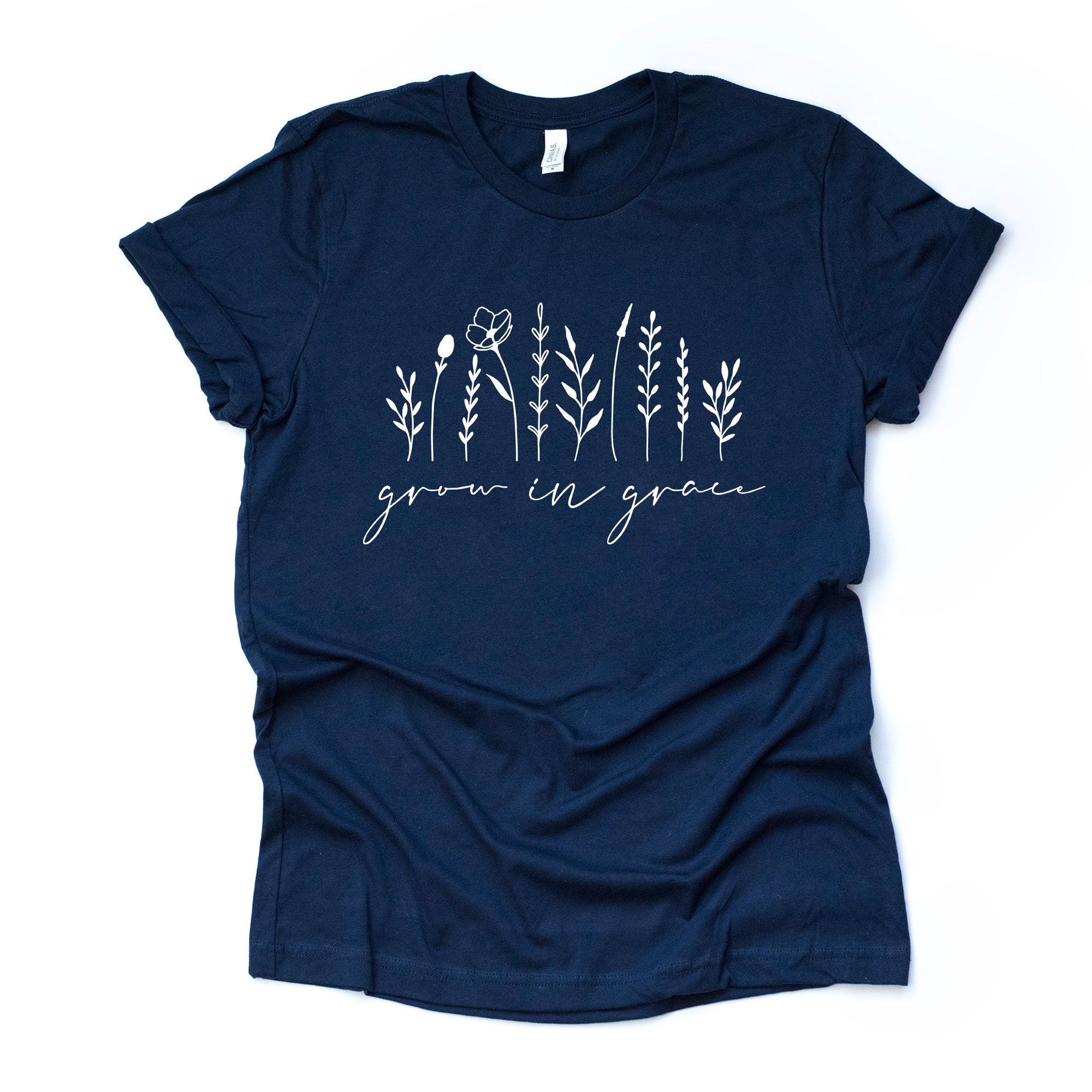Grow in Grace Christian Tee Wildflower Unisex Shirt