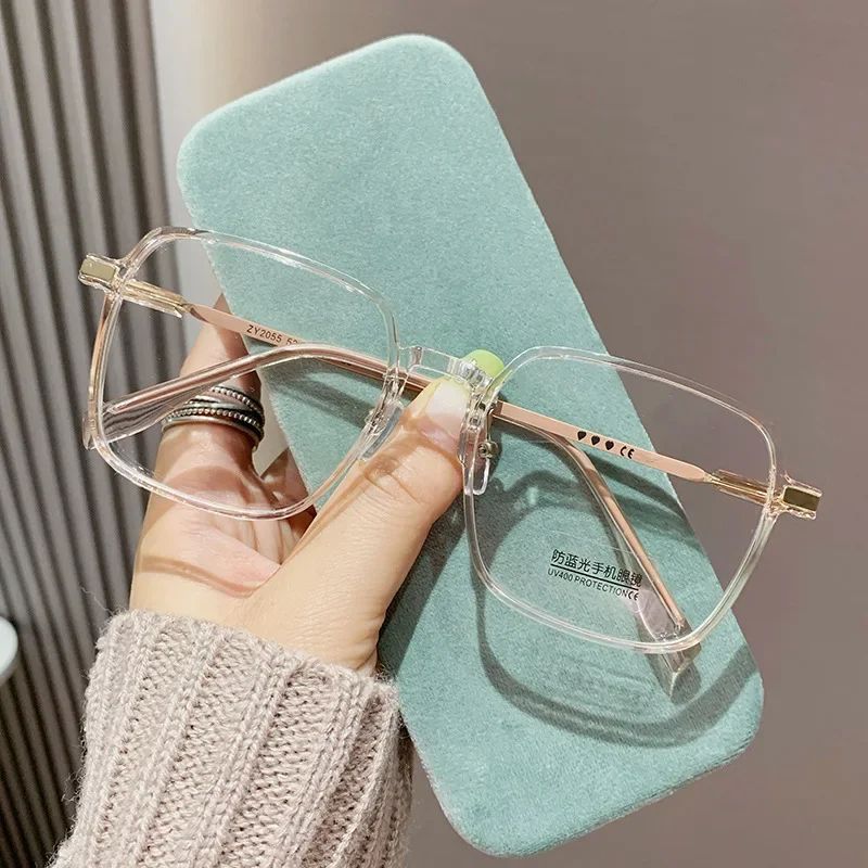High-Definition Anti-Blue Light Reading Glasses Transparent Frame Unisex Eyewear