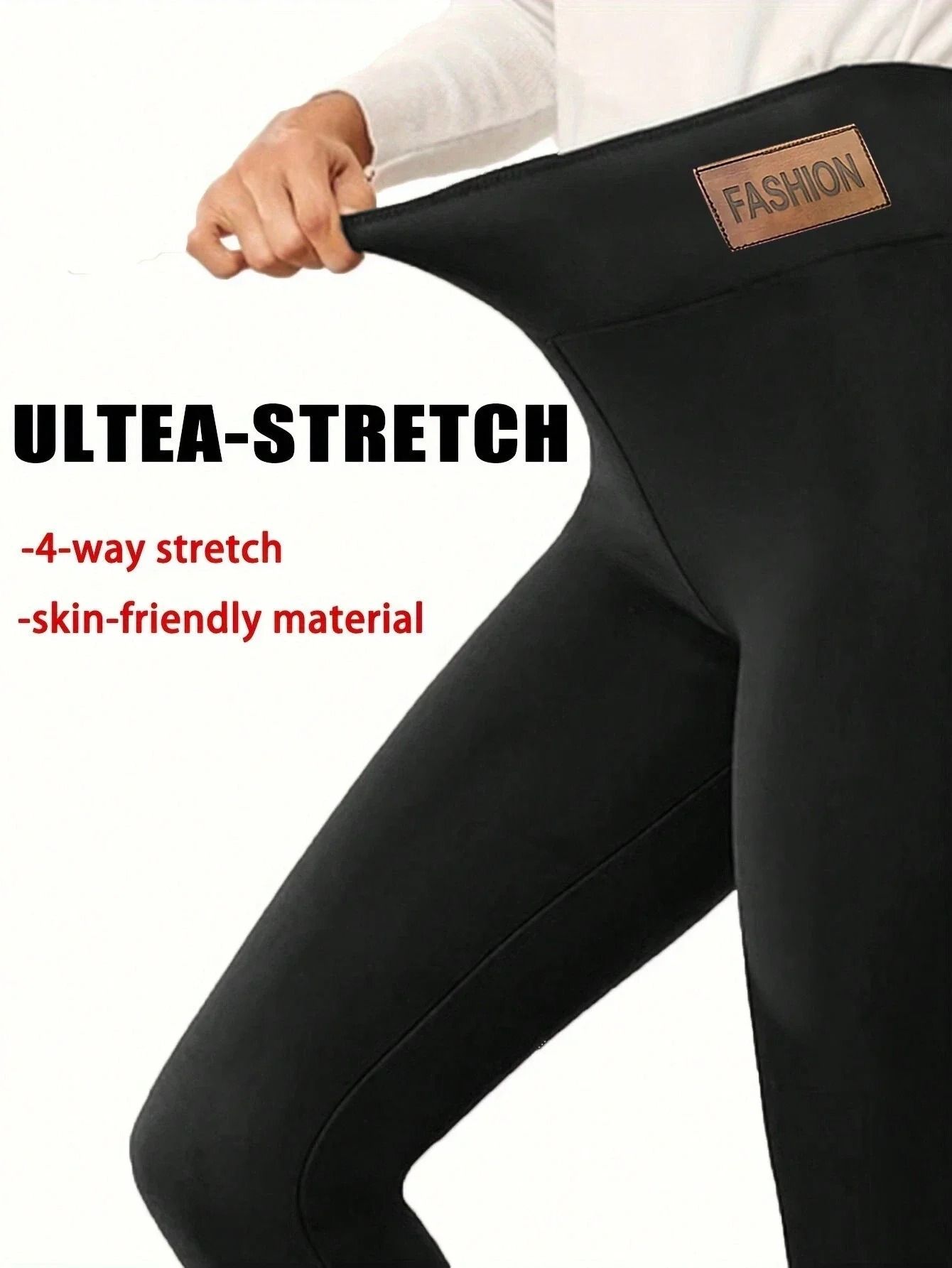 Super Warm Winter Leatherlabel Leggings for Women High Waist Thermal Pants