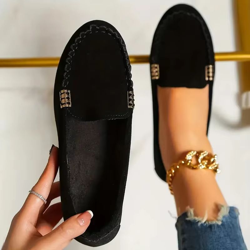 Women Casual Flat Loafers Non Slip Soft Denim Slip On Shoes Spring Autumn 2024