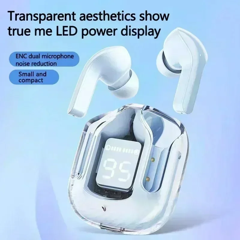 Transparent Wireless Earbuds Bluetooth TWS Earbuds with HiFi Sound