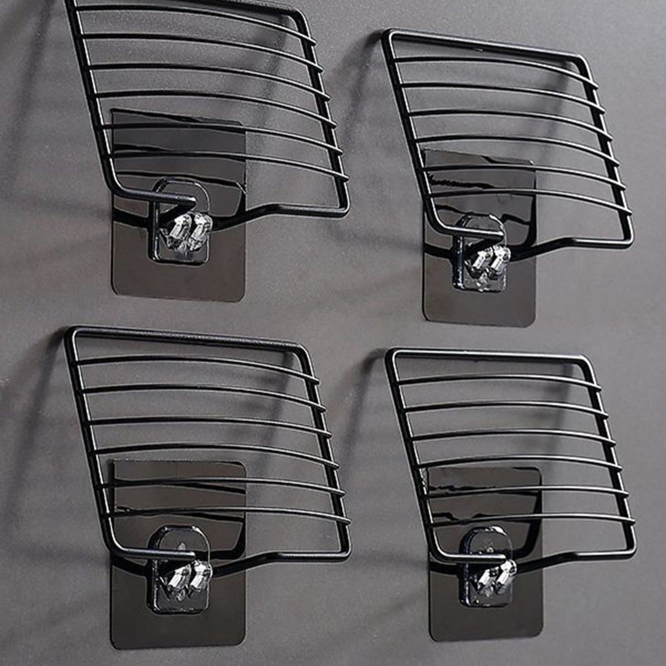 Stainless Steel Punch Free Soap Rack Luxury Wall Hanging Soap Box