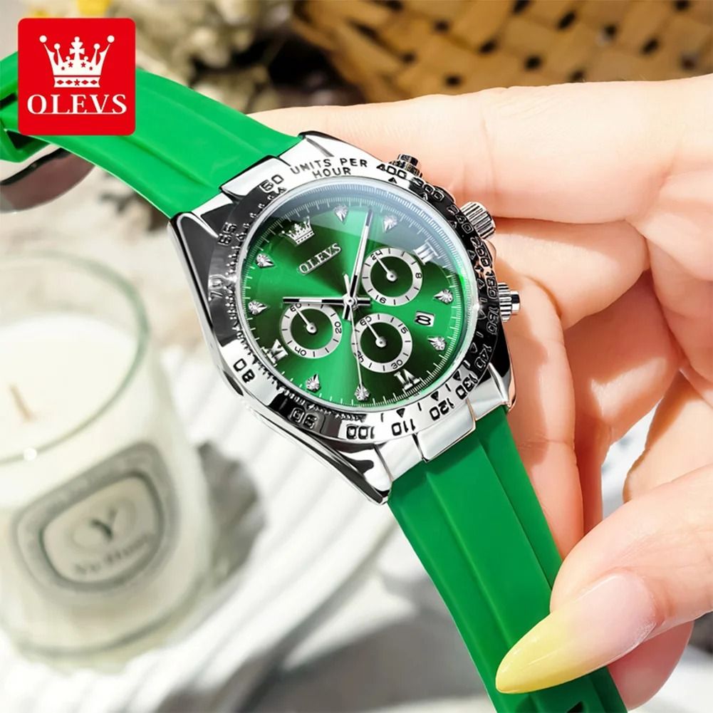 Womens Luxury Quartz Watch with Date and Luminous Display