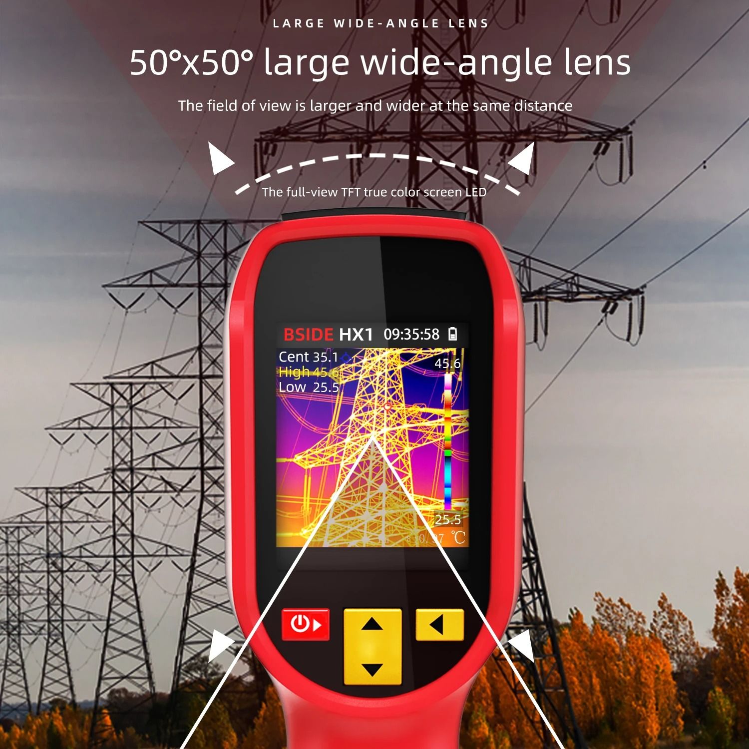 Professional Handheld Thermal Imager Camera with 240x240 Resolution and High Temperature Range Detection
