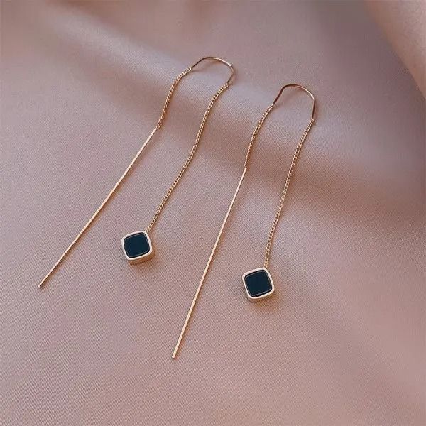 Exquisite Crystal Ear Line Hanging Earrings
