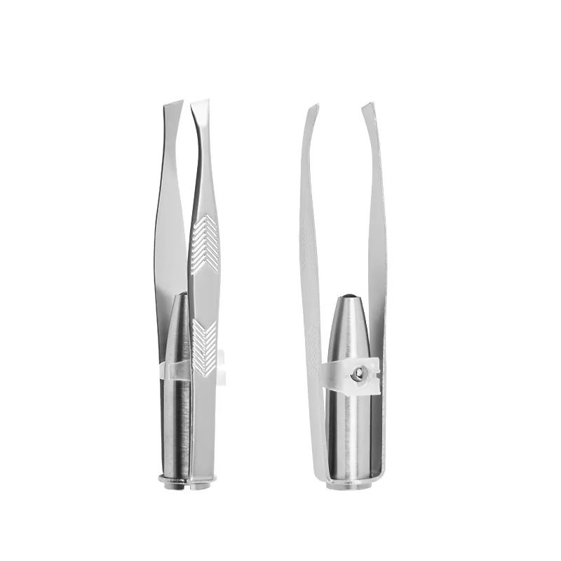 Precision LED Light Eyebrow Tweezer | Stainless Steel Smart Design Grooming Tool