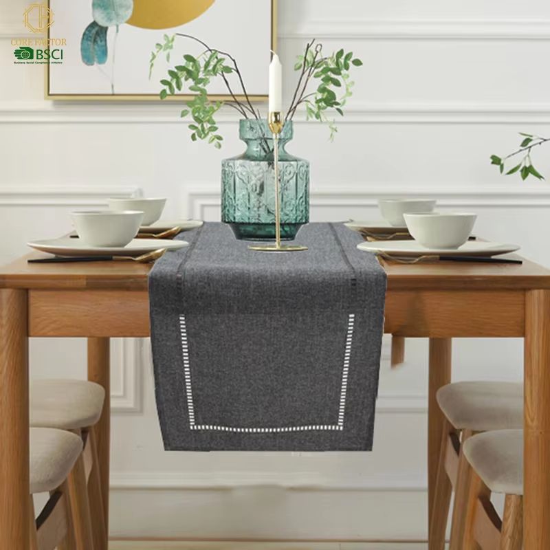 Basic Linen Style Table Runner for Kitchen, Dining & Everyday Decor