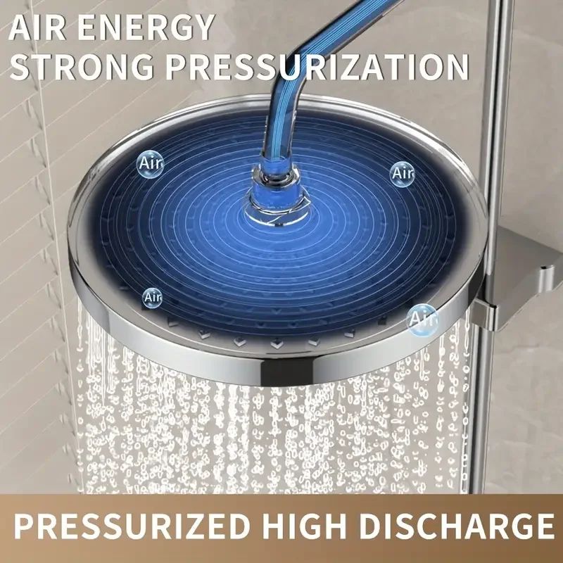 Large-Flow 10 Inch Rainfall Shower Head – High Pressure Water-Saving Top Sprayer