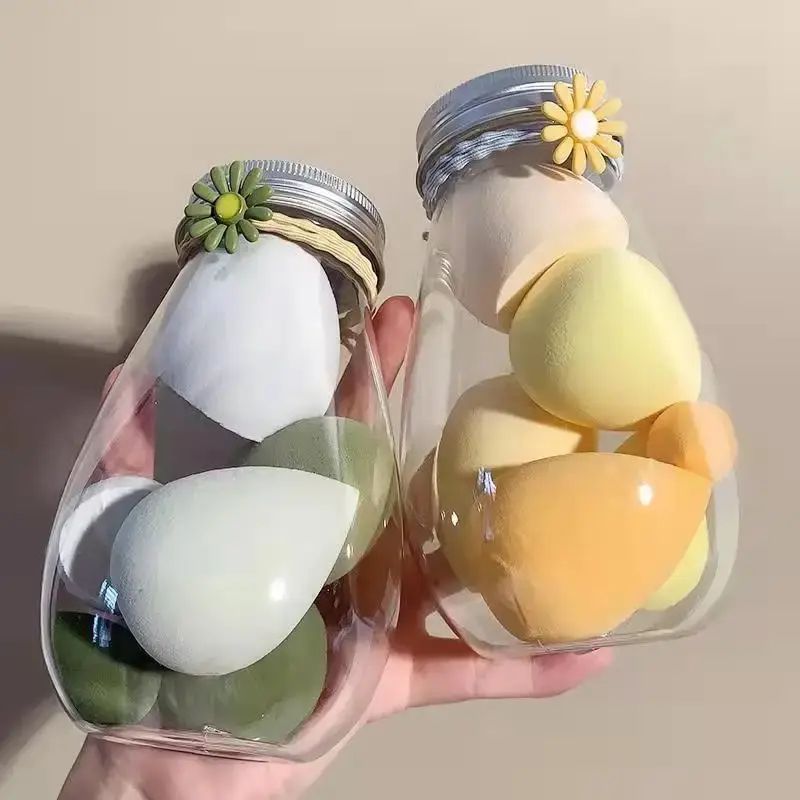 Dry & Wet Dual-Use Makeup Sponge Beauty Blender, Teardrop Diagonal Cut Powder Puff with Individual Packaging, No Powder