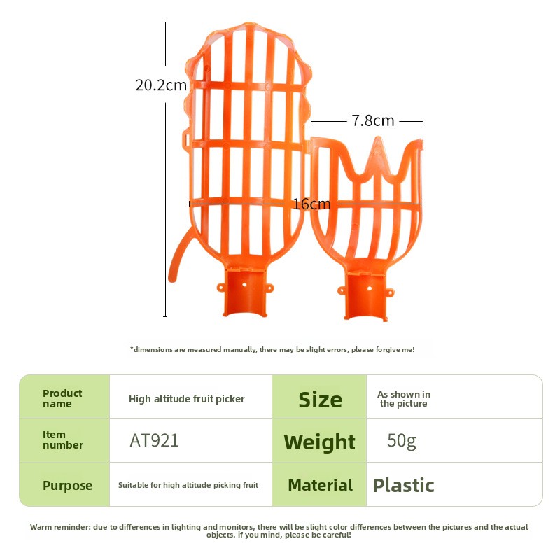 Fruit Picker Head Tools, Convenient Apple, Peach Picking Knives, Deep Basket Catcher