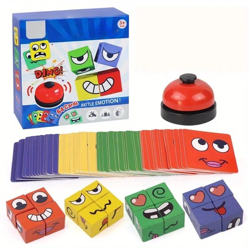 Kids Face Change Expression Puzzle Cube