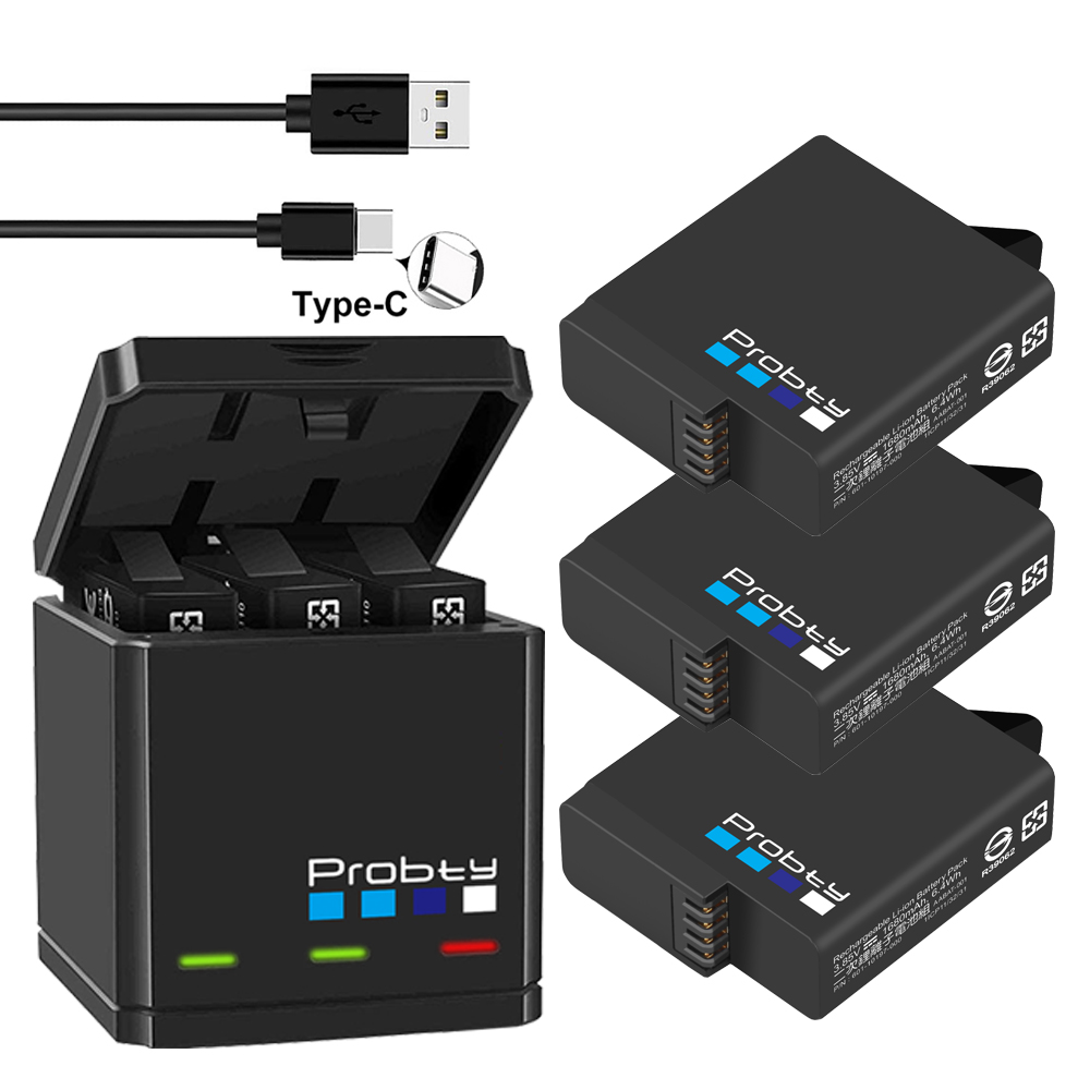 Premium GoPro Battery & Triple Battery Charger Power Kit