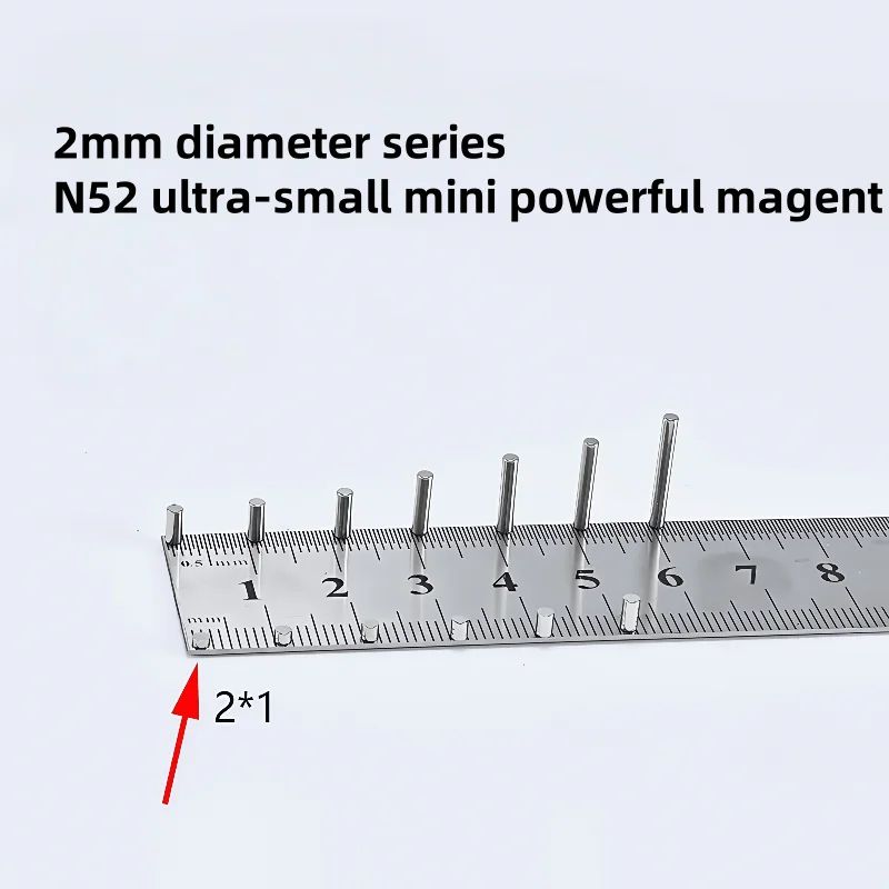 N52 Neodymium Mini Disc Magnets 2mm Strong Rare Earth Fridge and Craft Magnets