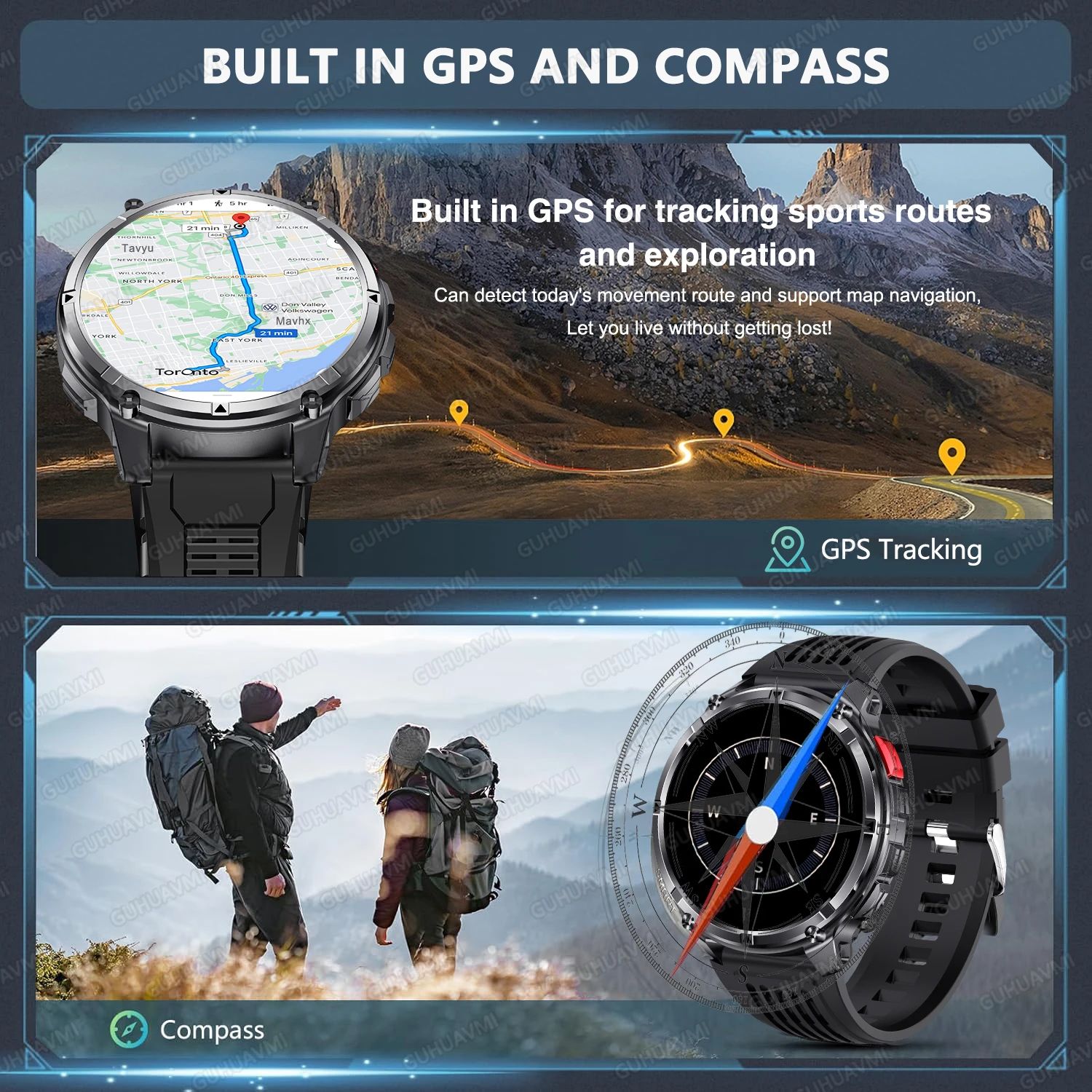 T-Rex3 Pro Rugged Smartwatch with GPS & Ultra-Long Battery