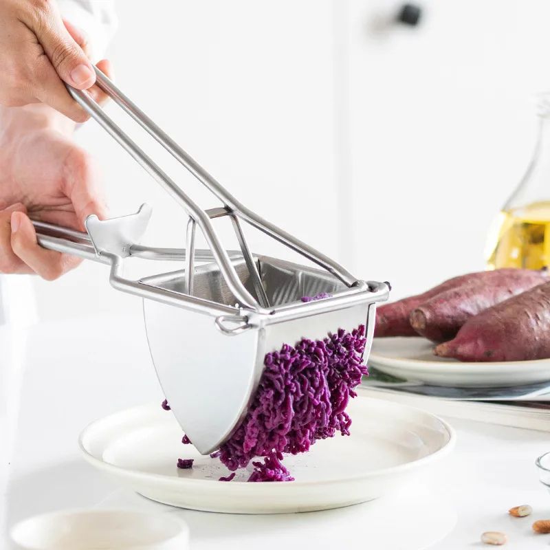 Heavy Duty Stainless Steel Potato Ricer and Vegetable Masher