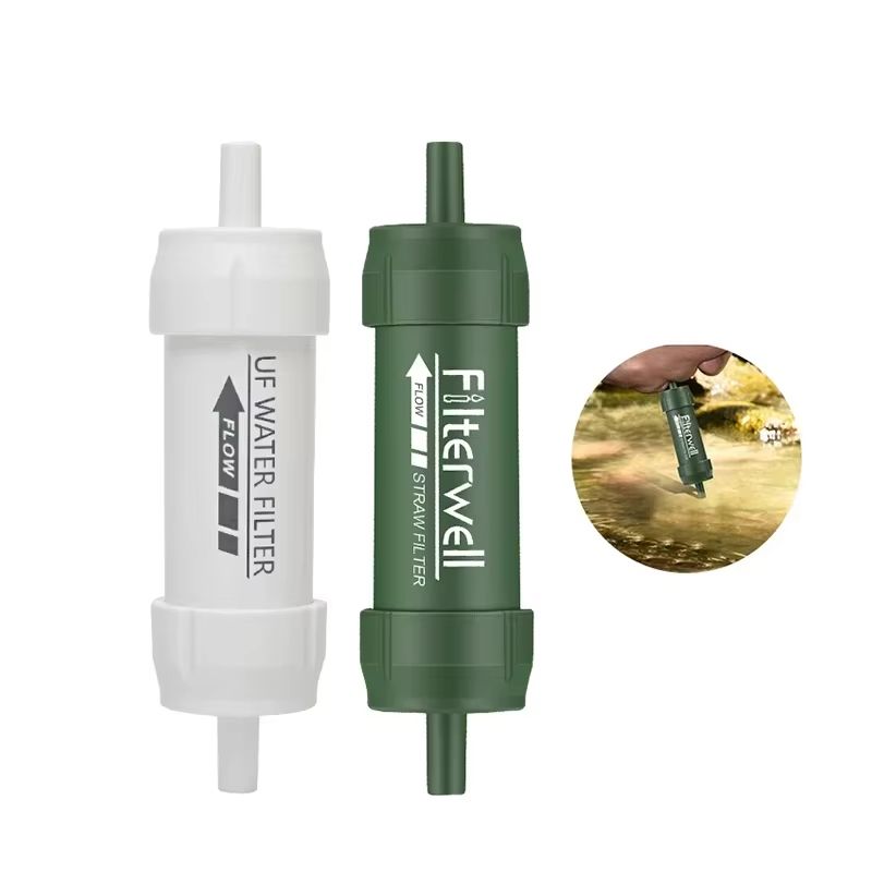Portable Outdoor Water Filter Straw – Mini Camping & Hiking Water Purifier for Survival and Emergency Use