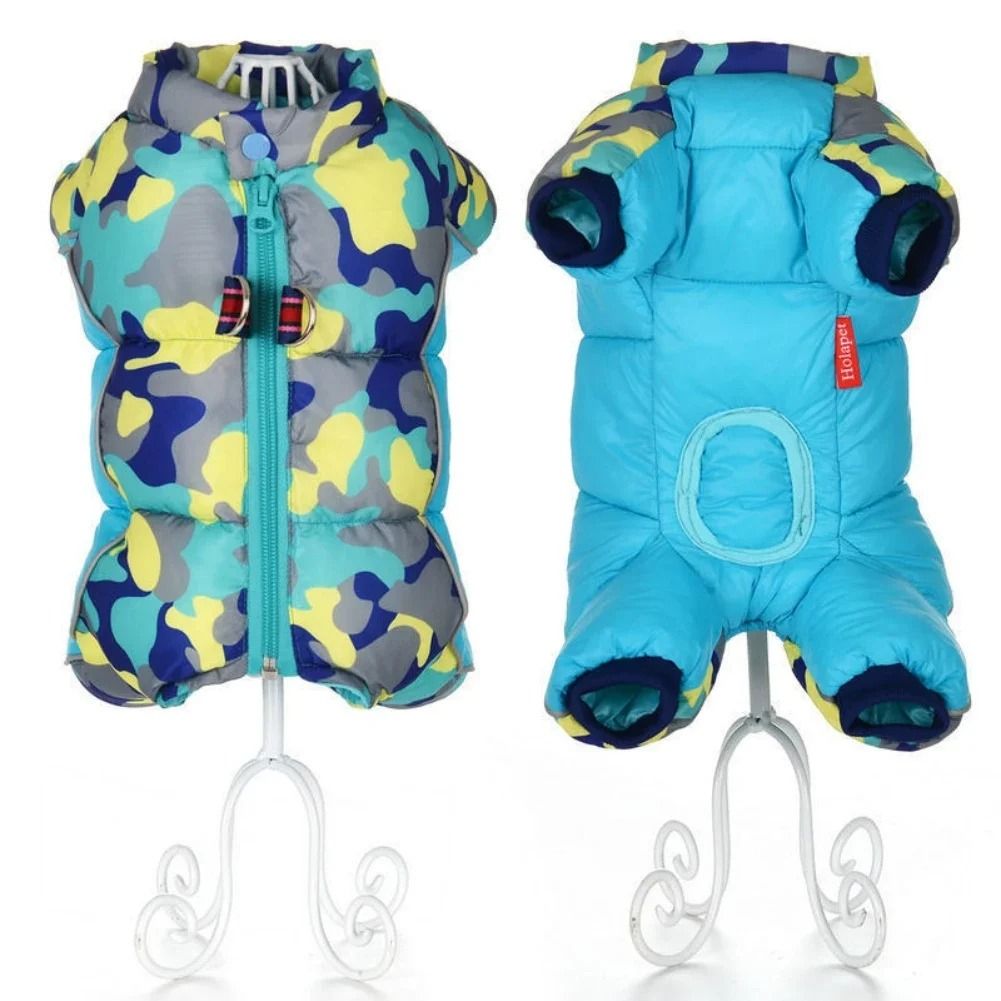 Full Body Dog Winter Snowsuit with Reflective Details