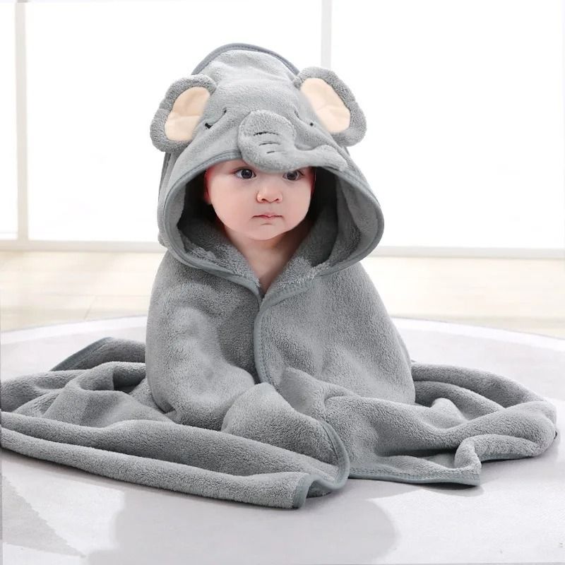 Hydro-Kinetic Hooded Cape – Premium Coral Velvet Absorbent Bath Towel for Children