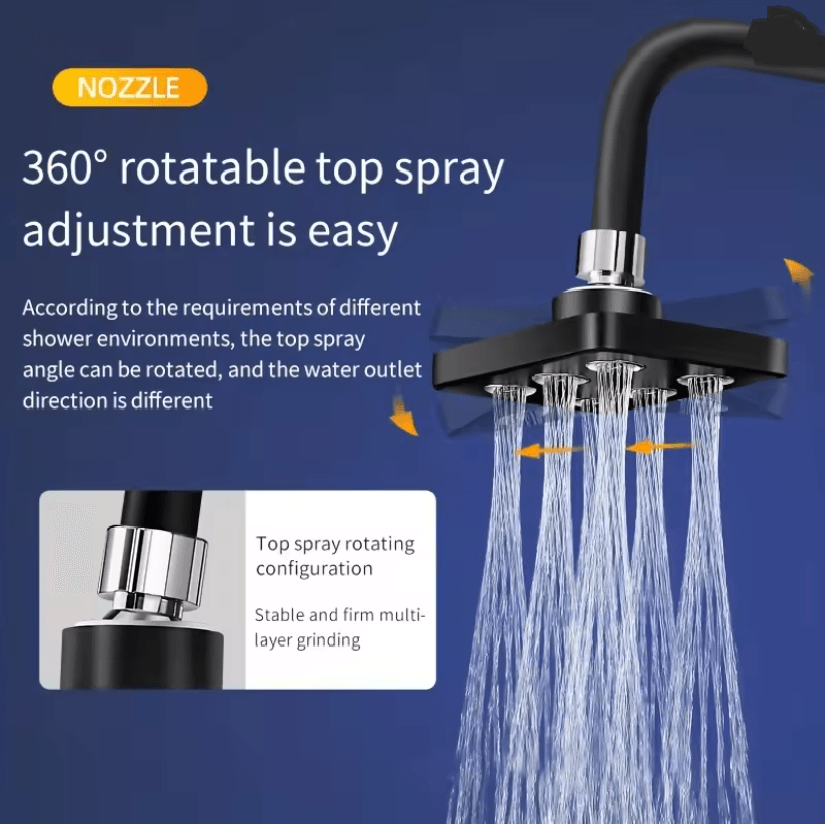 AquaJet Supercharged Wall Mounted Shower Head