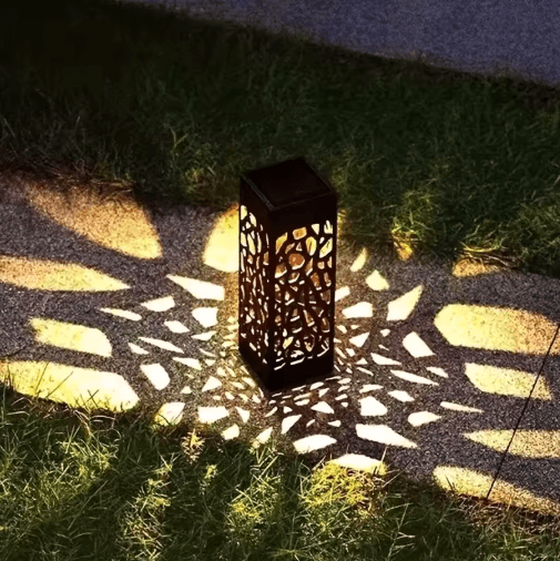 6PCS Hollow-Out Solar Garden Stake Lights – Waterproof LED Landscape Lawn Lamps