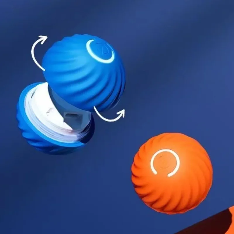Smart Puppy Ball Toy, USB Jumping Rotating Dog Chewing Interactive Toy