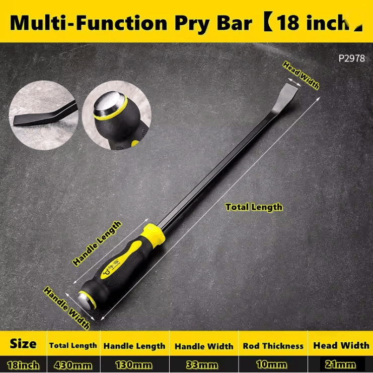 ProGrip Heavy Duty Pry Bar and Tire Lever Tool Set