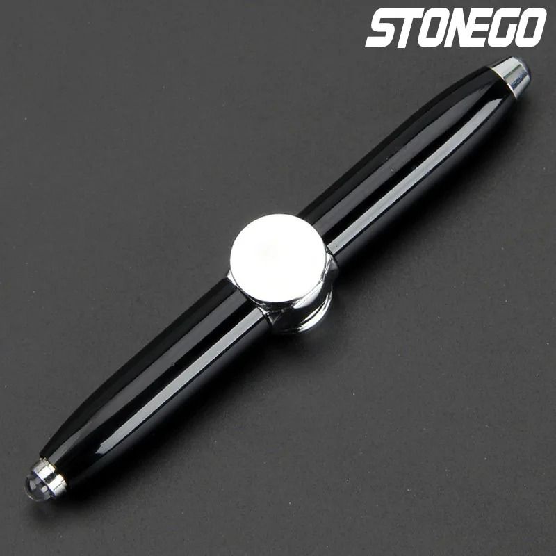 LED Decompression Gyroscope Spinner Pen