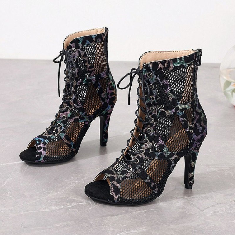 High Heels Women Sandals, Open Toe Casual Latin Dance Shoes, Ballroom Sandals for Girls, Large Dance High Heels Women