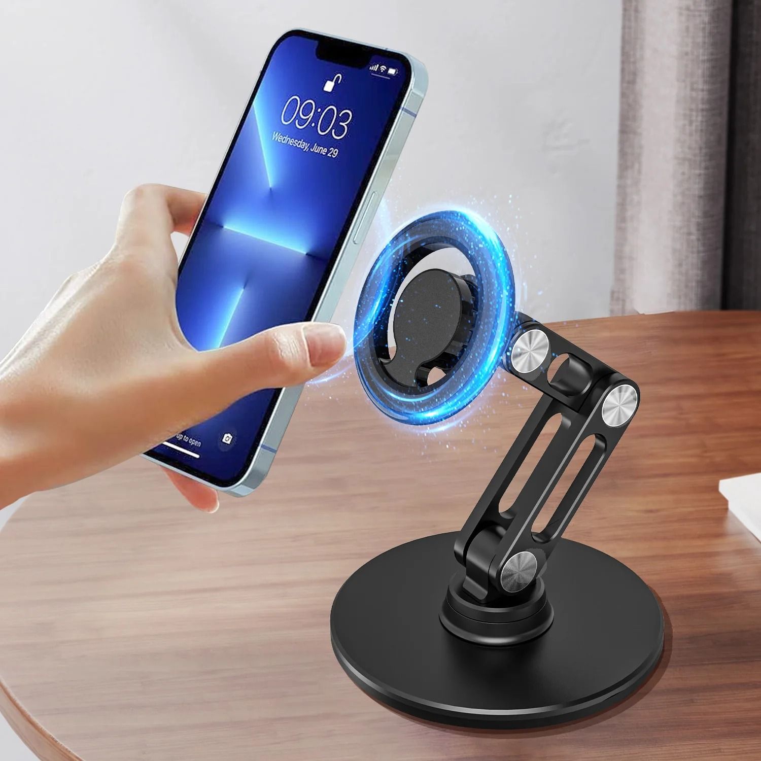 Magnetic Foldable Desktop Stand – Premium Universal Phone Support