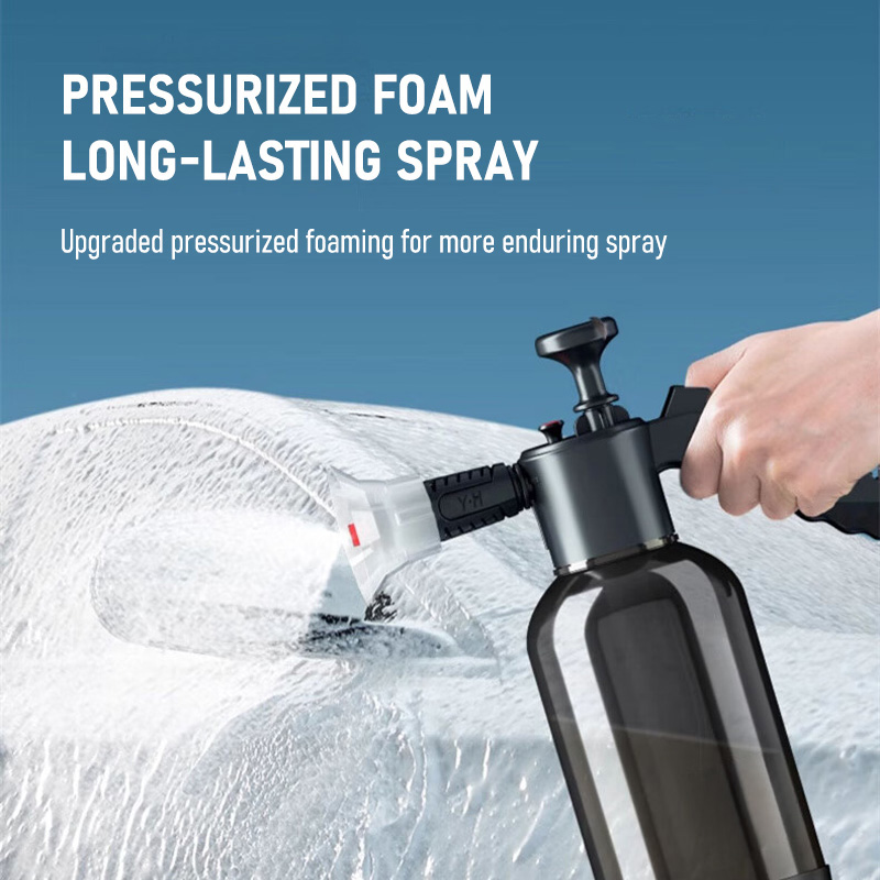 Handheld Foam Sprayer High Pressure Pump Transparent Car Wash Cleaning Tool