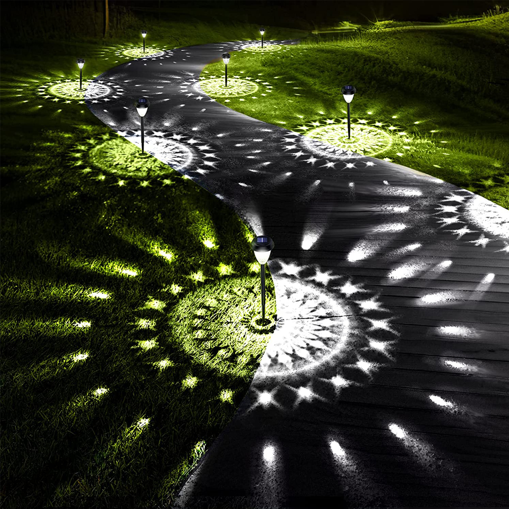 Super Bright Solar Lights Outdoor Waterproof, Solar Powered Pathway Lights 10 Pack, Garden LED Landscape Decorative Ligh