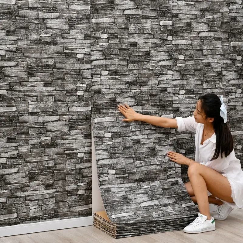 3D Brick Wall Sticker Self Adhesive Foam Wall Panel Waterproof Wallpaper