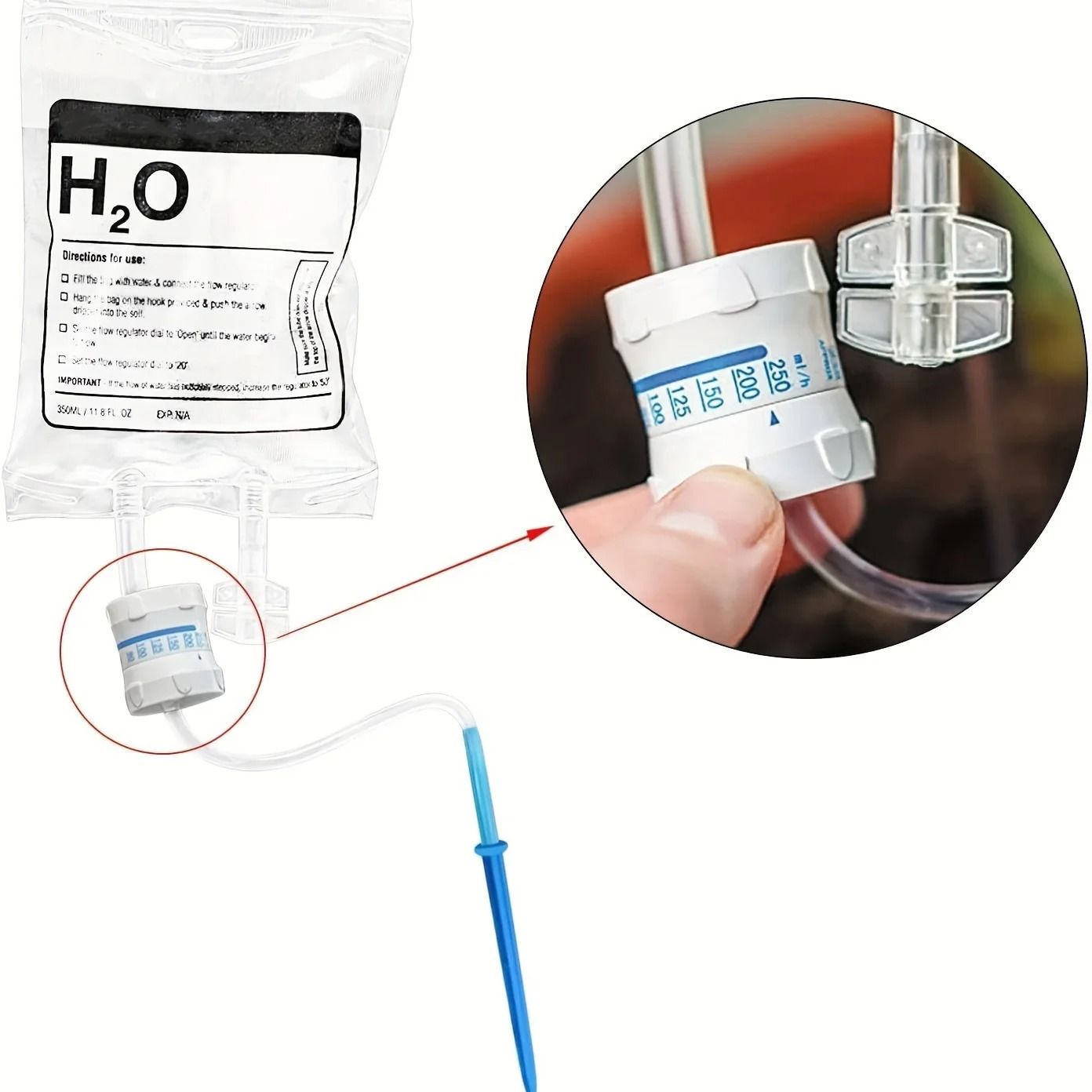 Adjustable Plant Self Watering System 350ml Automatic Drip Irrigation Bag