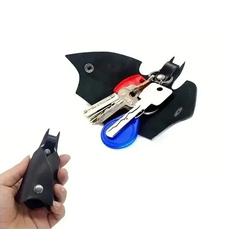 PU Leather Keychain Pendant Key Bag – Anti-Lost Car Key Holder with Waist Clip