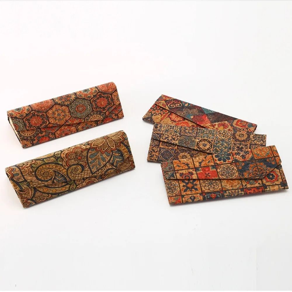 Retro Totem Folding Triangle Glasses Case